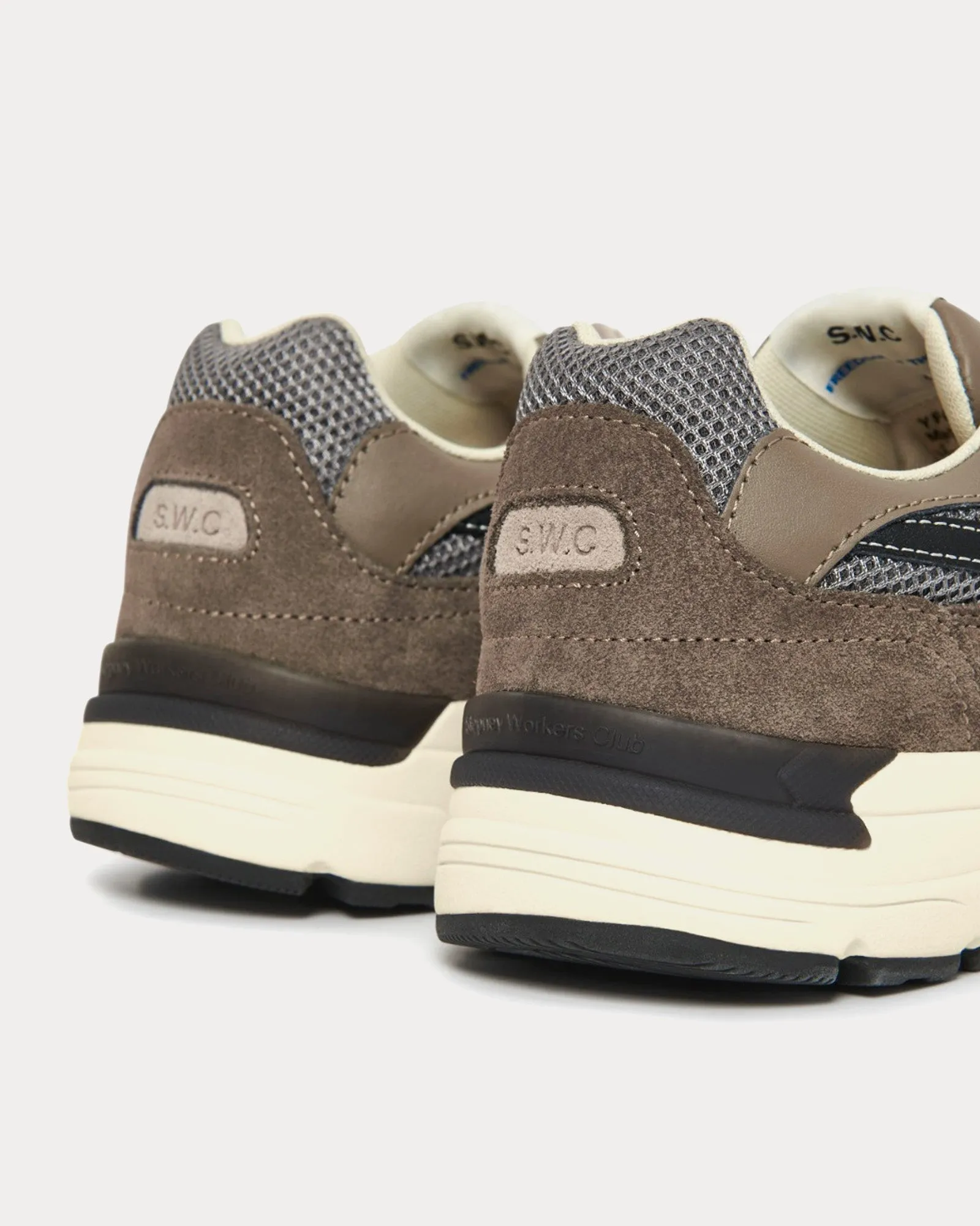Amiel S-Strike Suede Mix Grey Low Top Sneakers