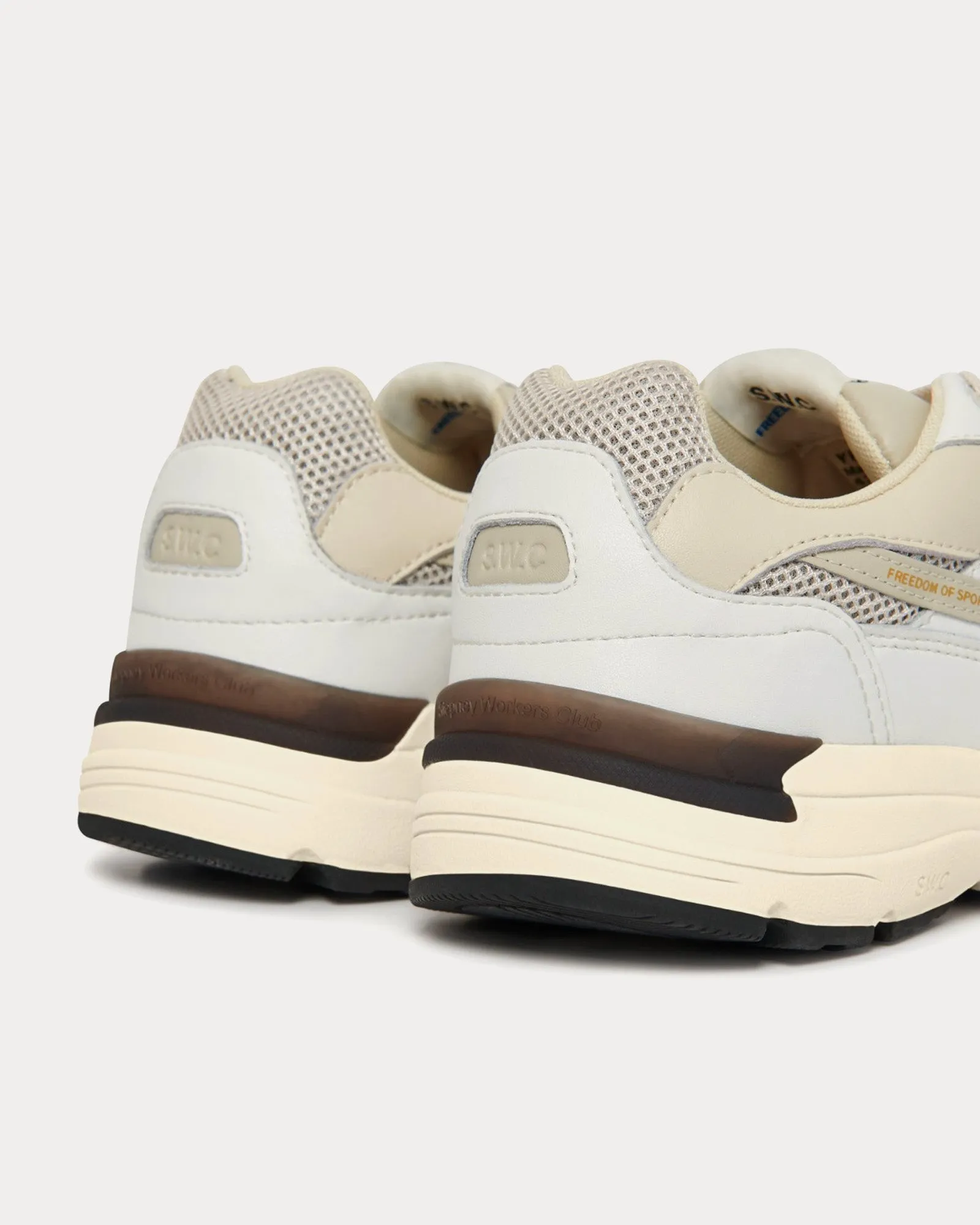 Amiel S-Strike Suede White / Ecru Low Top Sneakers
