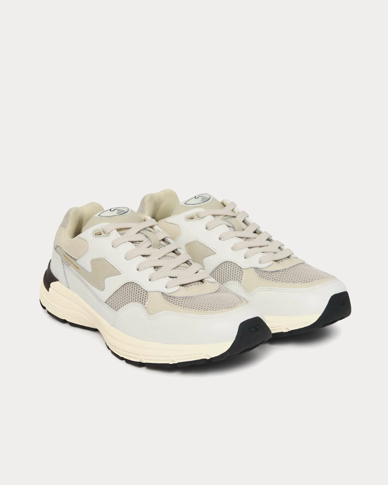 Amiel S-Strike Suede White / Ecru Low Top Sneakers