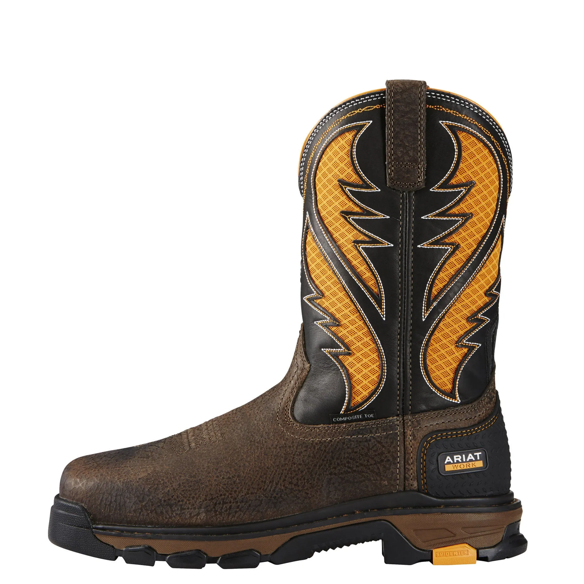 Ariat Mens Intrepid Venttek Composite Toe Work Boot Cocoa Brown