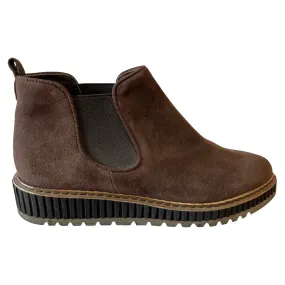 Beatrice Dark Brown Suede Ankle Boots