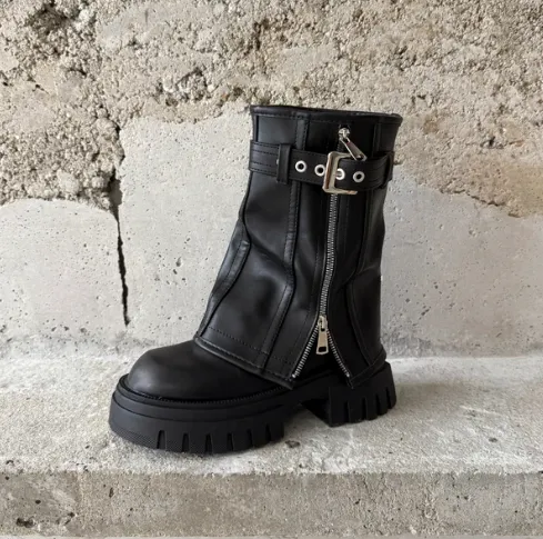 Black Chunky Boots