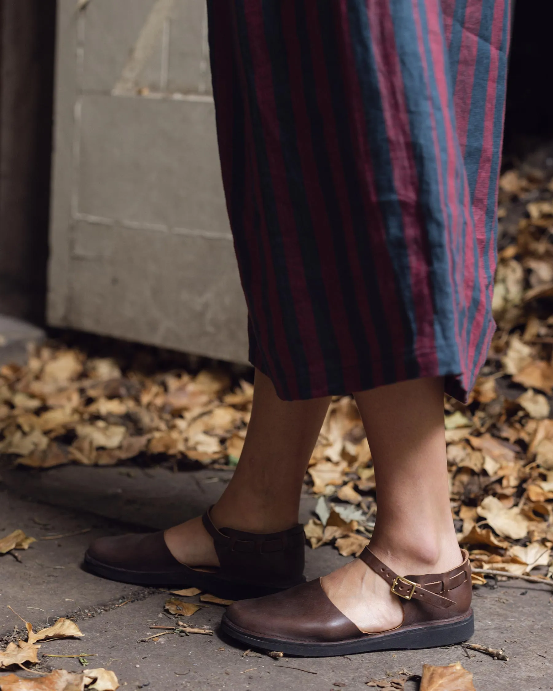 Brown Leather Mary Jane Shoes