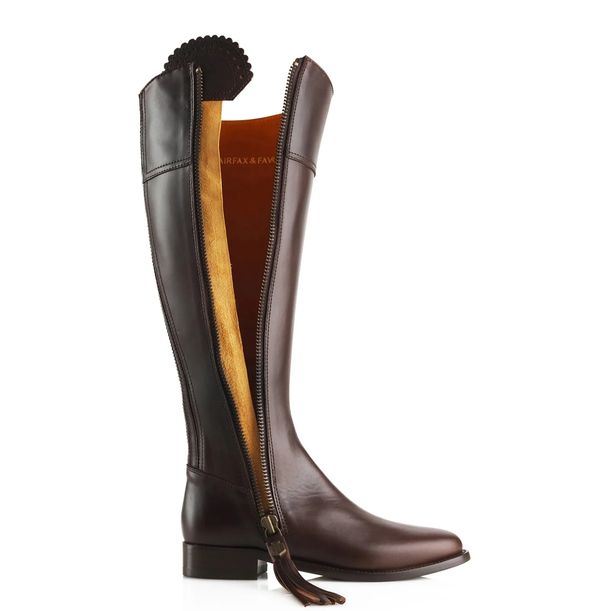 Fairfax & Favor Flat Regina Leather Boot