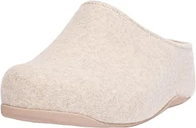 FitFlop Shuv Ivory Slip On Rounded Toe Slip Resistant Comfortable Slippers
