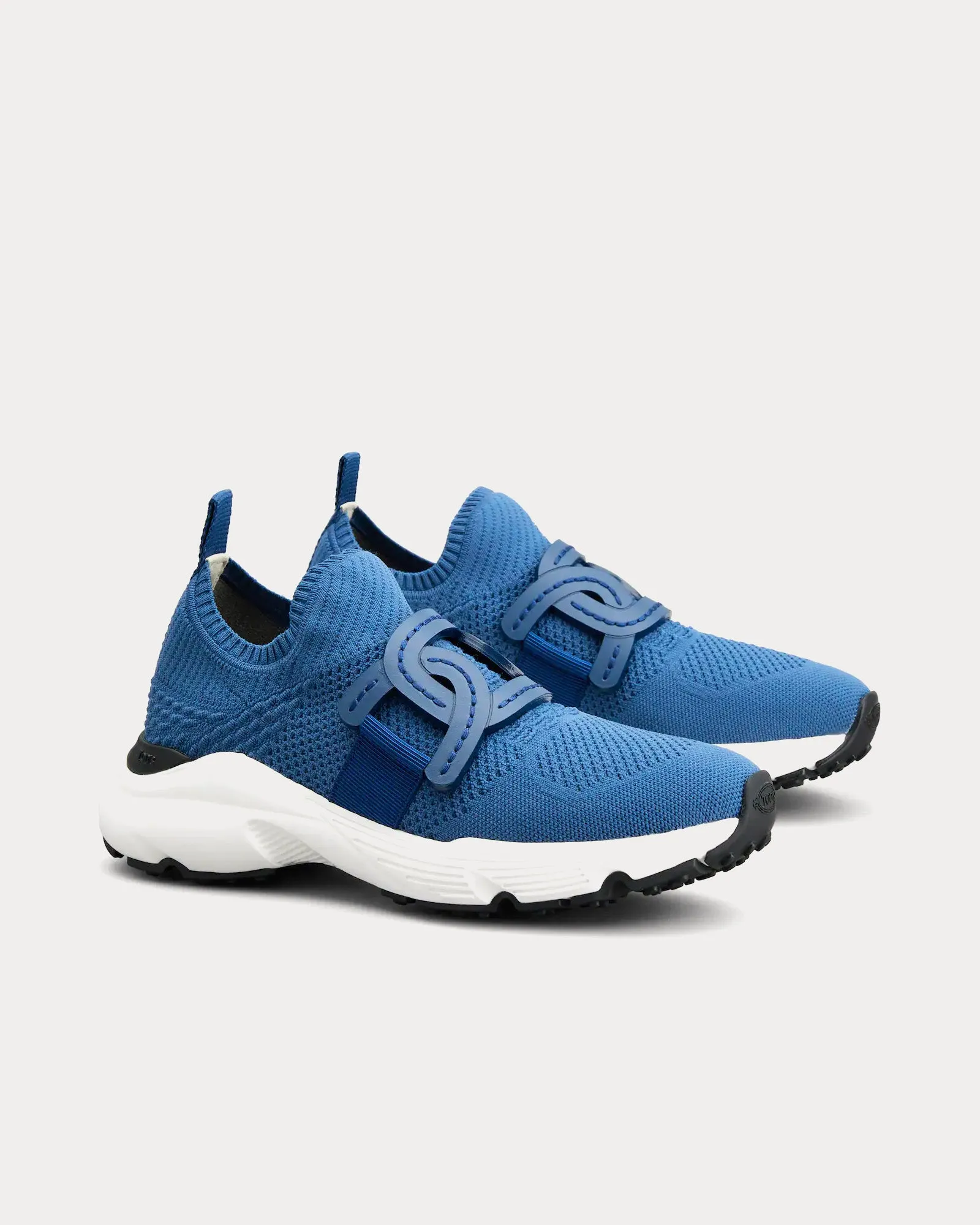 Kate Technical Fabric Blue Slip On Sneakers