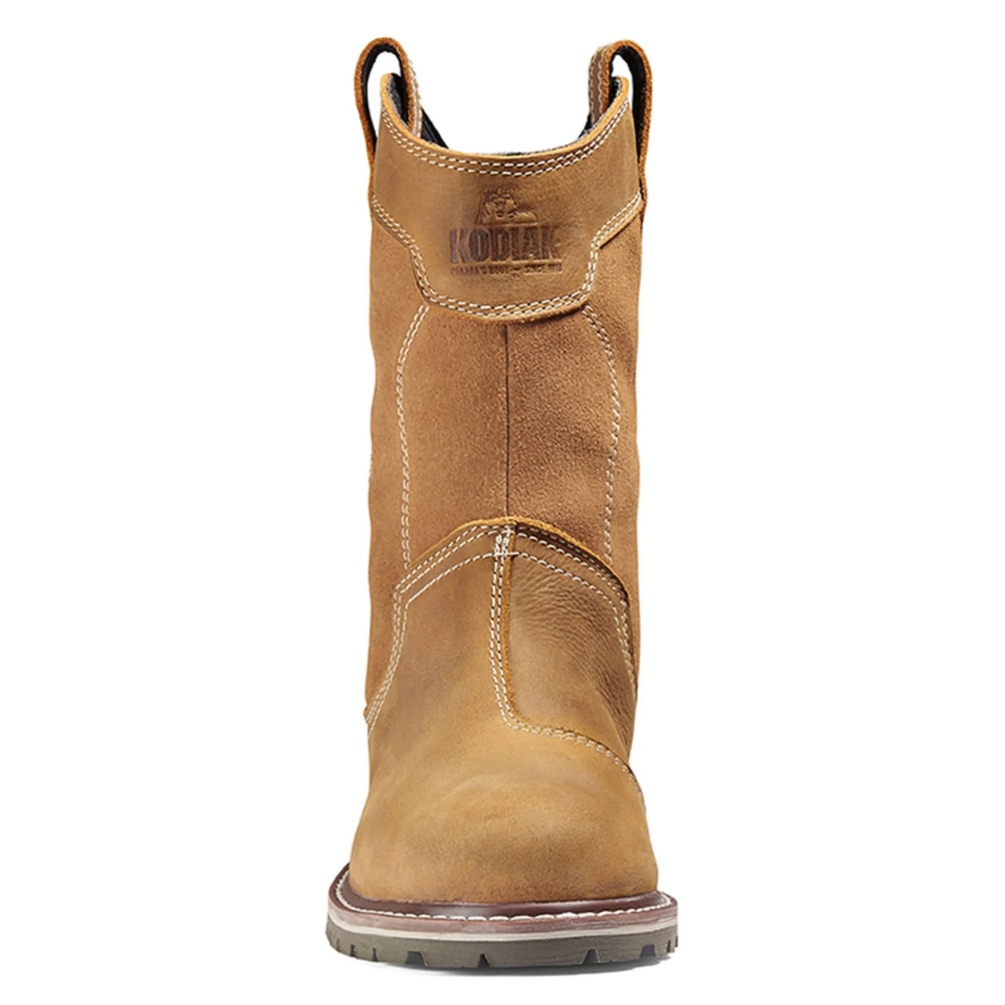 Kodiak Women's Safety Work Boots Bralorne Wellington Full Grain Leather Waterproof with Composite Toe and Plate  | Brown | Sizes 5-11