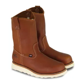 Men's American Heritage - 11" Tobacco Pull-On Wellington - Maxwear Wedge Boot