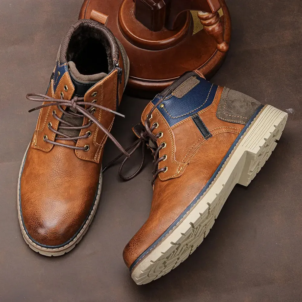 Mens Winter leather boots  Snow Shoes