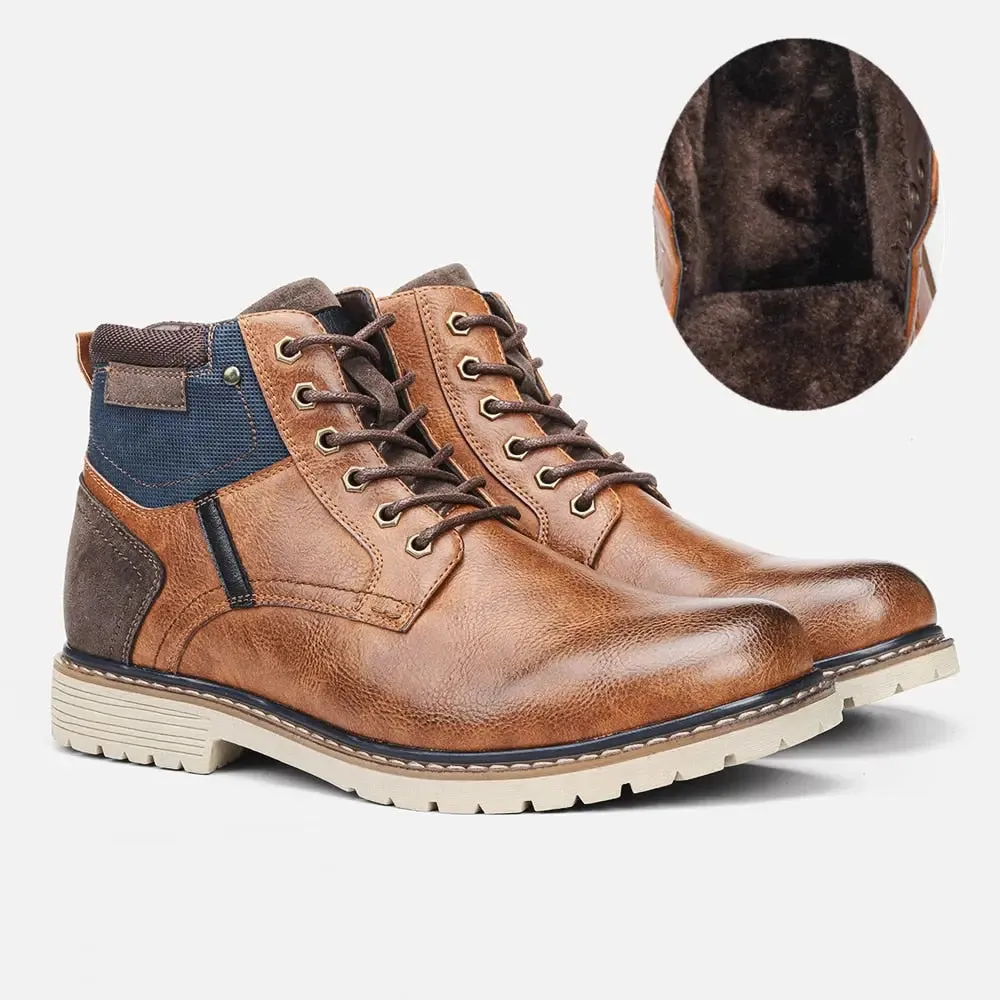 Mens Winter leather boots  Snow Shoes