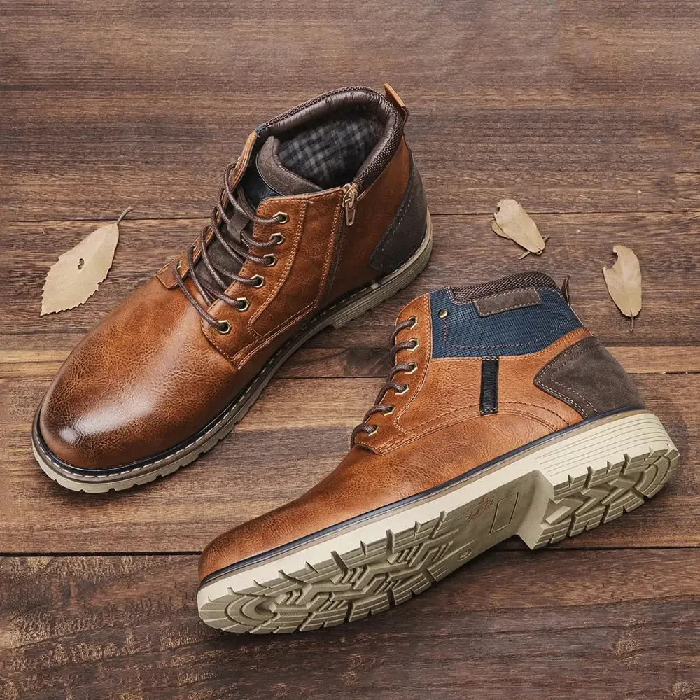Mens Winter leather boots  Snow Shoes