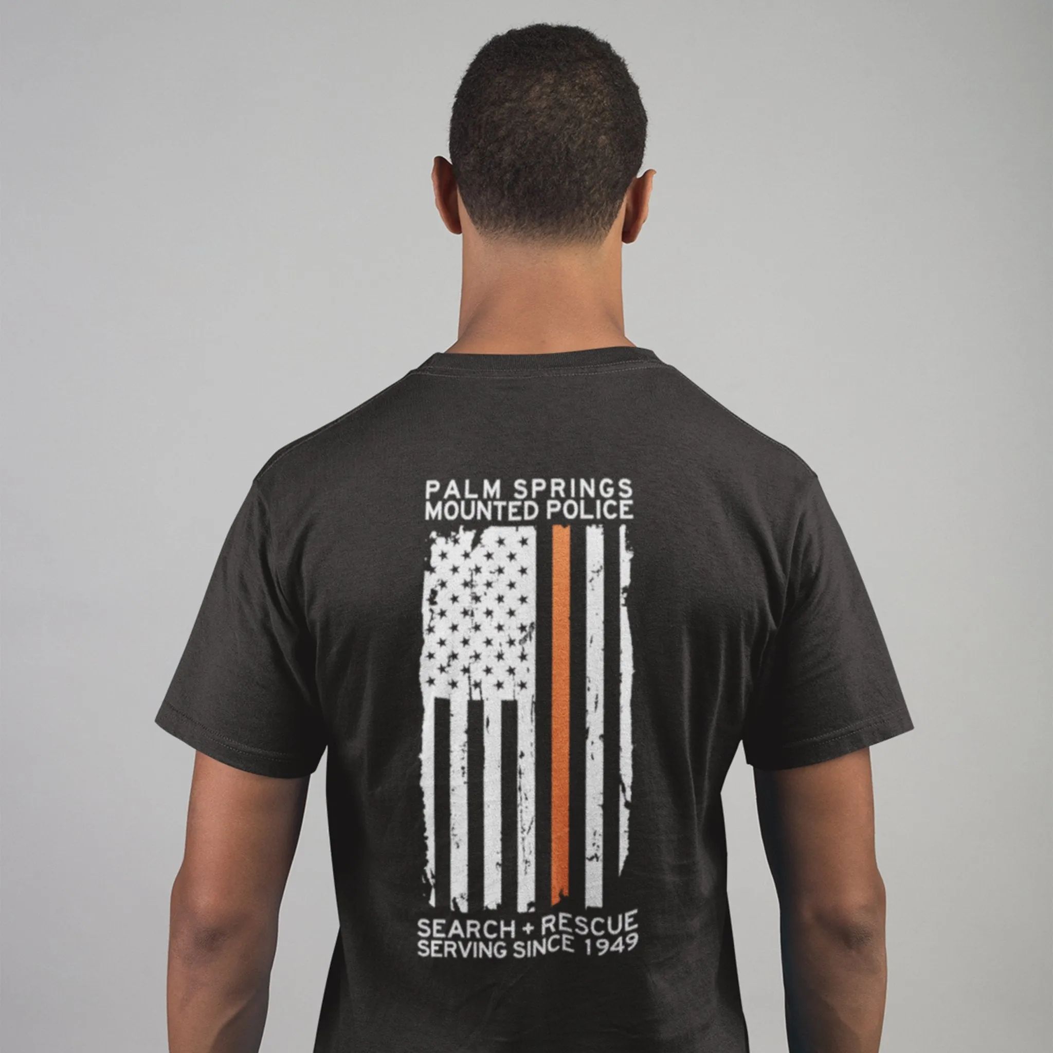Palm Springs Mounted Police Search and Rescue Unisex T-shirt - Black