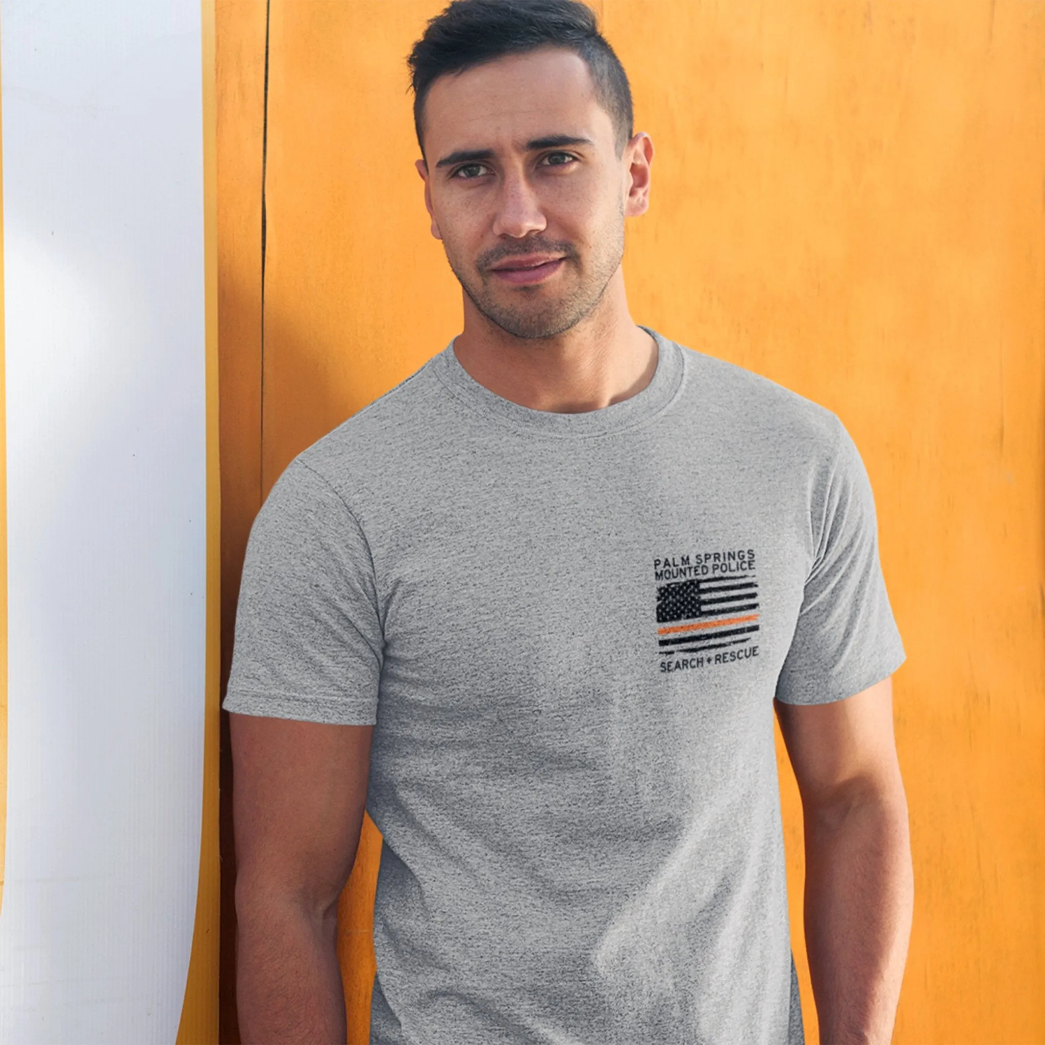 Palm Springs Mounted Police Search and Rescue Unisex T-shirt - Grey