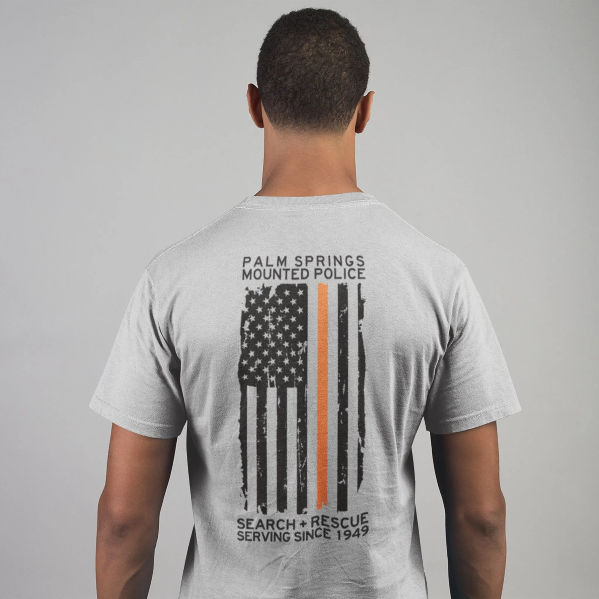 Palm Springs Mounted Police Search and Rescue Unisex T-shirt - Grey