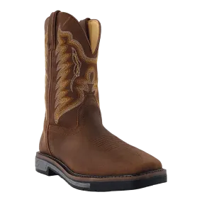 R. Watson Men's 11" Crazy Horse Wide Square Toe Work Boot