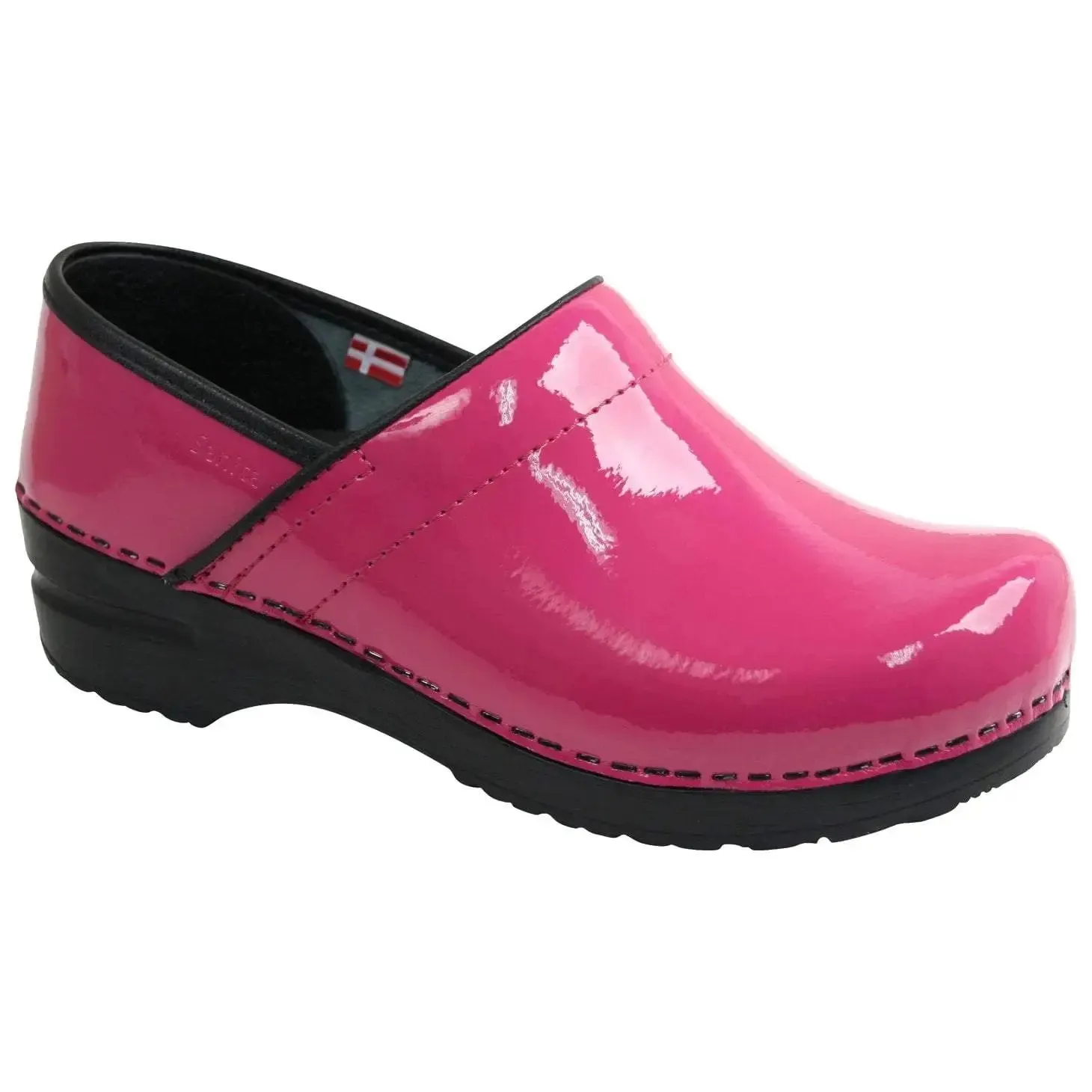 Sanita Women's Professional Patent Slip-Resistant Medical Clog