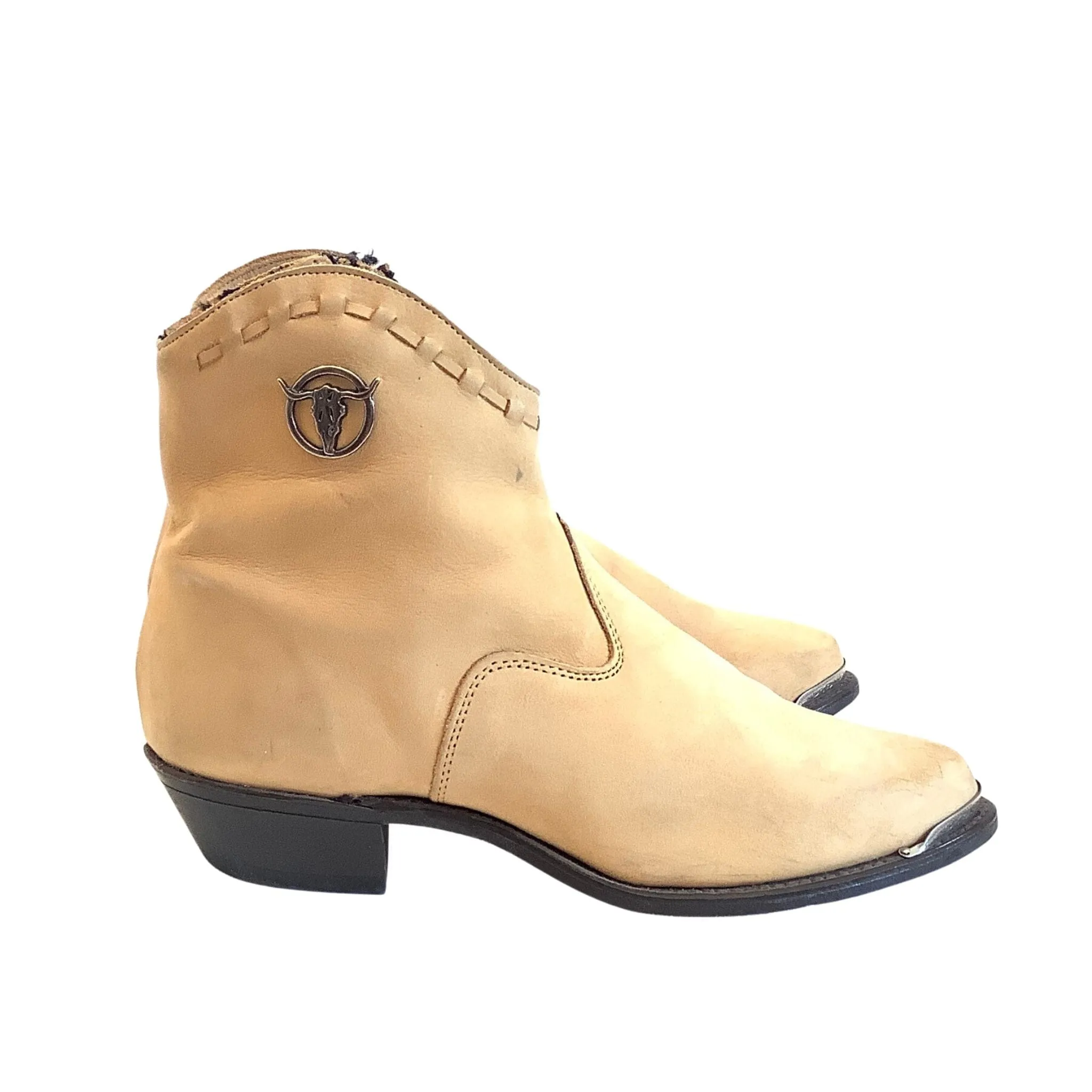 Vintage Cowboy Ankle Boots