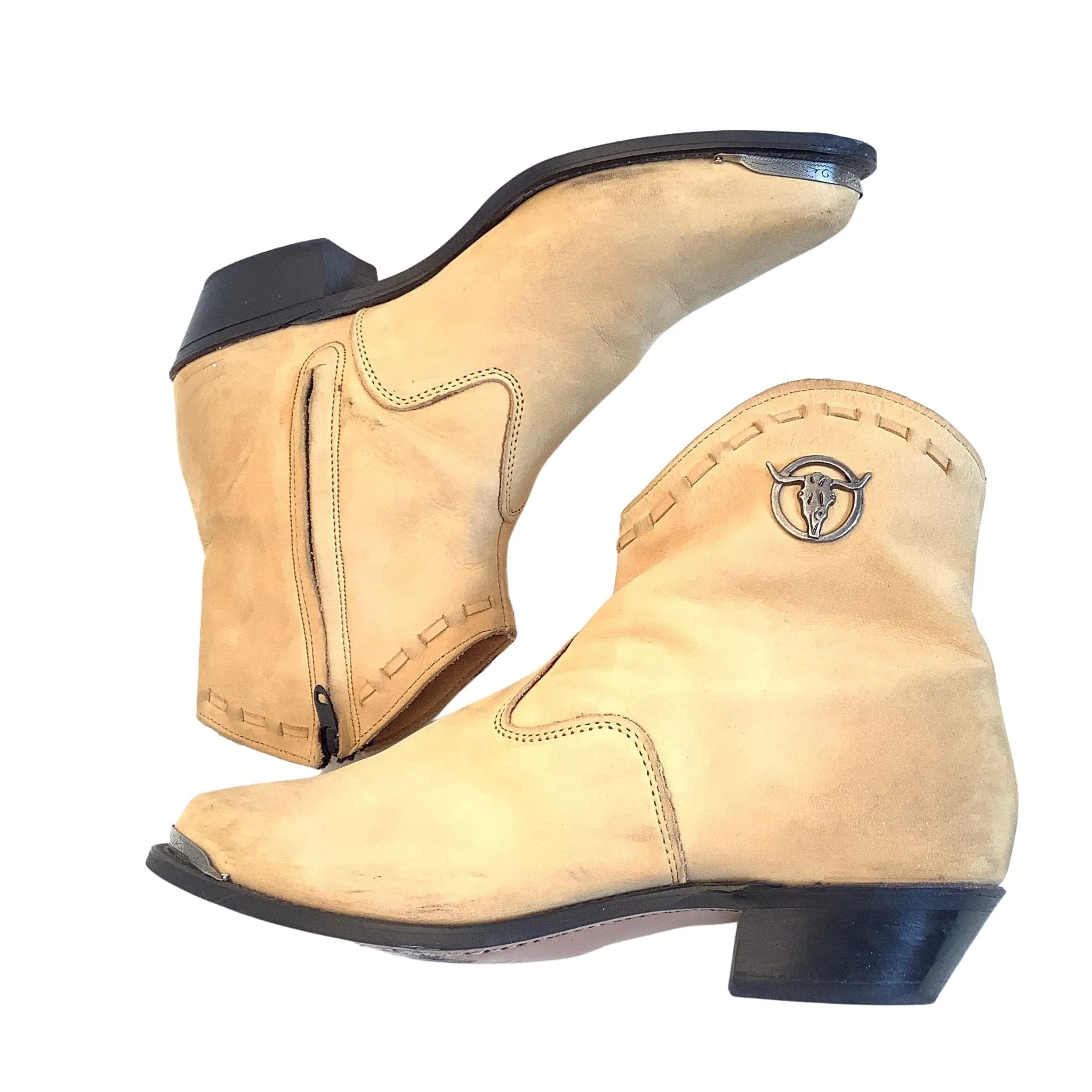 Vintage Cowboy Ankle Boots
