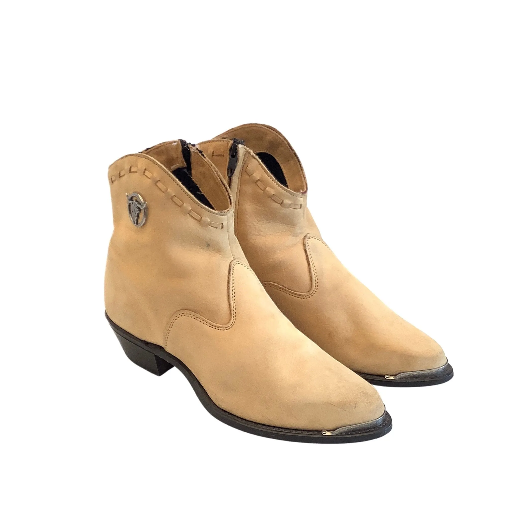 Vintage Cowboy Ankle Boots