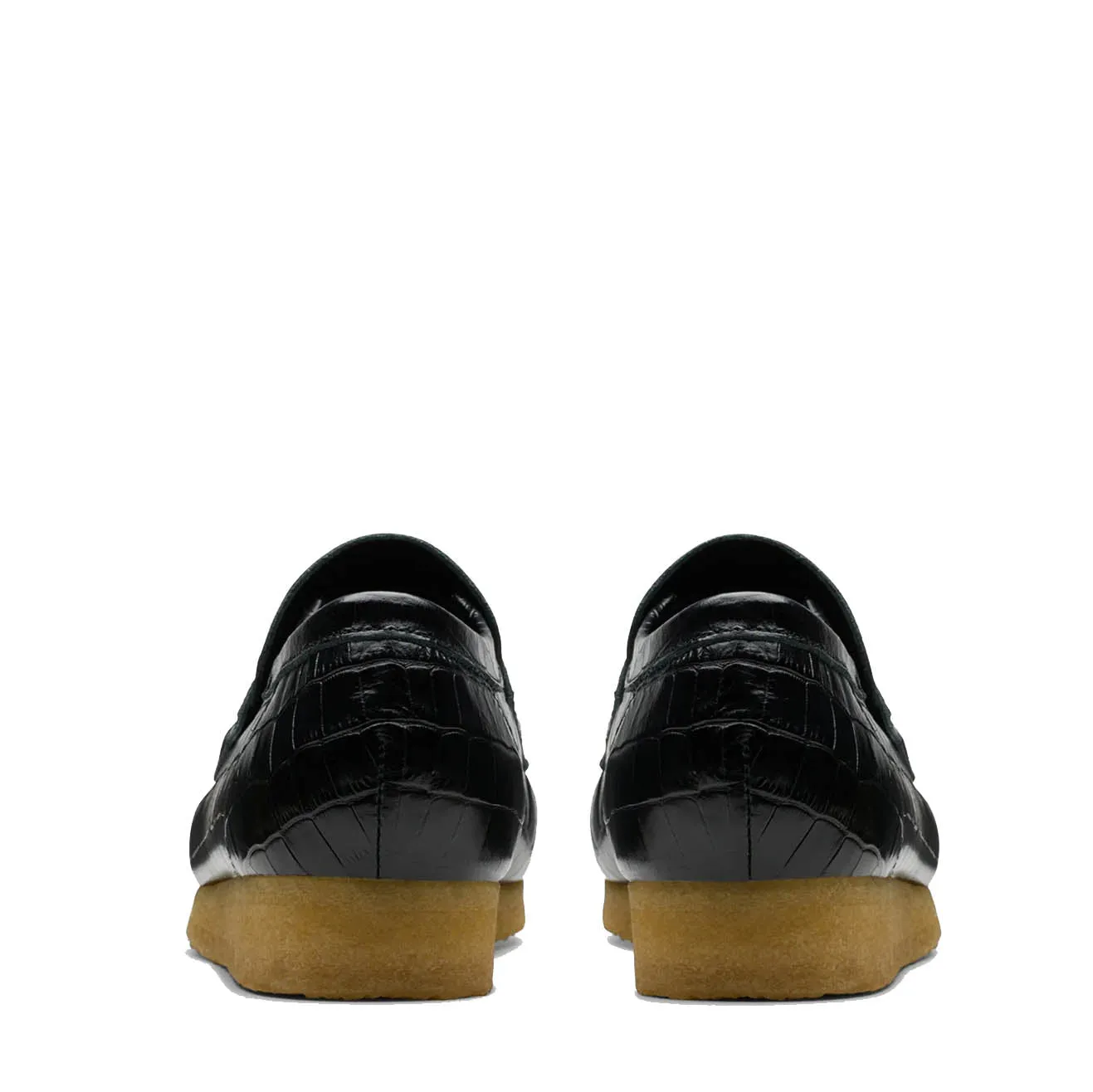 Wallabee Loafer - Black Croc