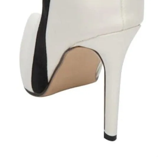 Women's Autumn/Winter PU Leather High-Heeled Ankle Boots